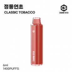 [일회용 전자담배] 참스틱 정통연초 6ml, 0.99%