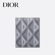 디올(DIOR) 3단 지갑 Dior - 그레이 CD Diamond 캔버스
