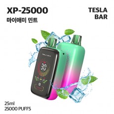[일회용 전자담배] 테슬라바 XP-25000 마이애미민트 25ml